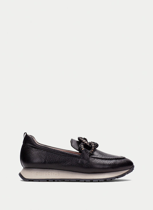 Mocassins Kansas Noirs article hi254238 Chaussures femmes Marque Hispanitas Nouvelle collection automne hiver 2025 Magasins Belgique Liège Grivegnée Ans Namur