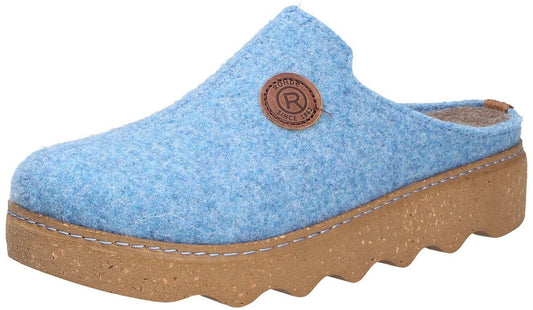 Pantoufles Easys Bleues Chaussures femmes Marque Rohde Nouvelle Collection Automne Hiver 2025 Magasins Chaussures Belgique Liège Grivegnée Ans Namur