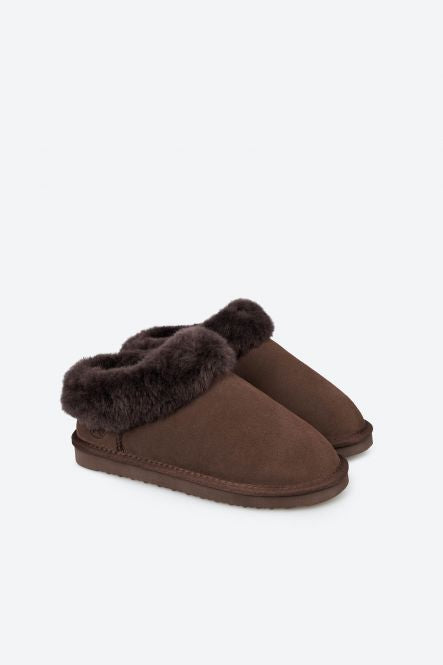 Pantoufles Soazza Brunes Chaussures femmes Marque Rohde Nouvelle Collection Automne Hiver 2025 Magasins Chaussures Belgique Liège Grivegnée Ans Namur