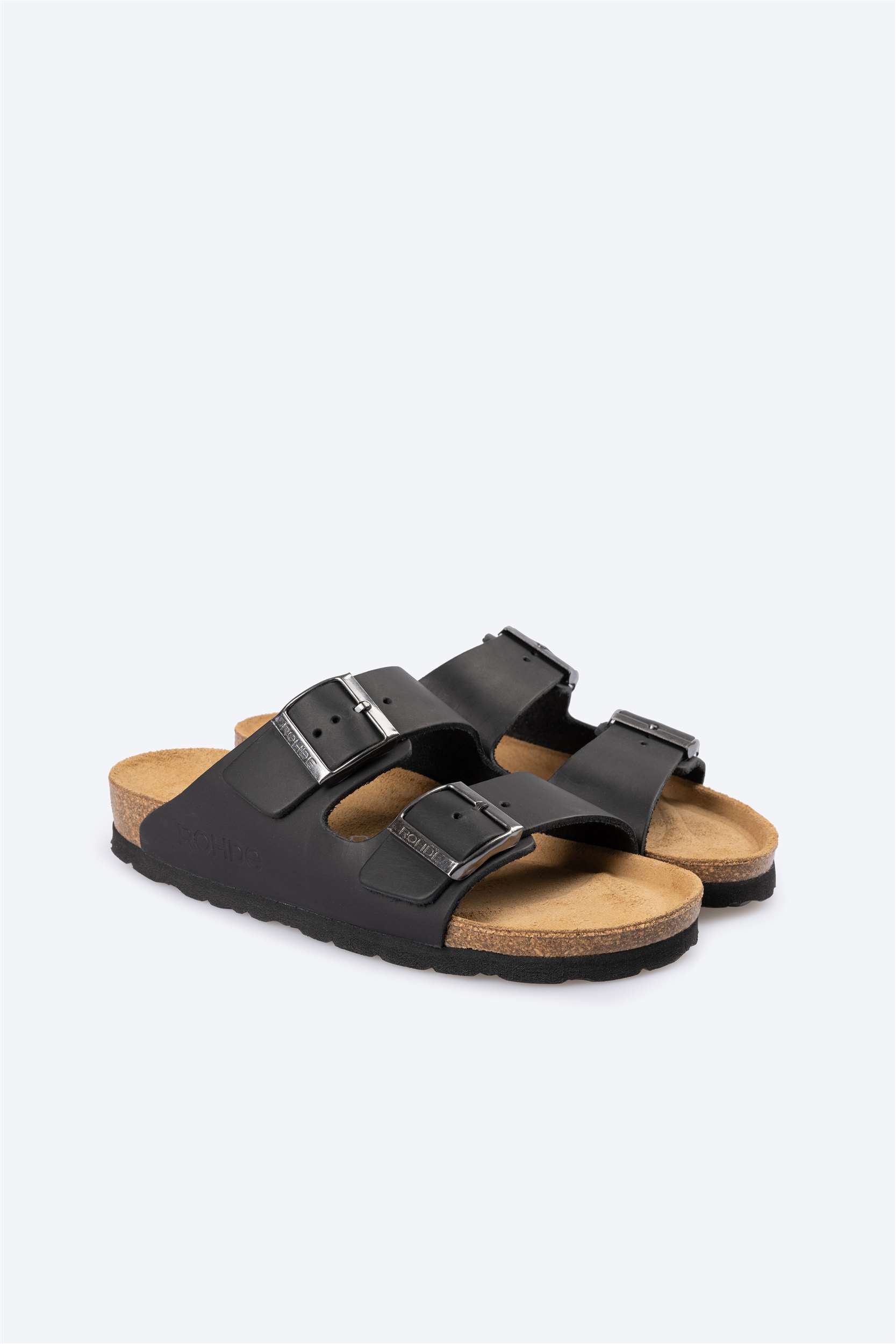 Mules Alba Noires Article 5577 marque Rohde chaussures hommes magasin chaussures Jeanmart Belgique Liège Grivegnée Ans Namur Eupen