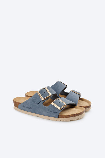 Mules Alba Bleu Foncé Article 5590 marque Rohde chaussures hommes magasin chaussures Jeanmart Belgique Liège Grivegnée Ans Namur Eupen