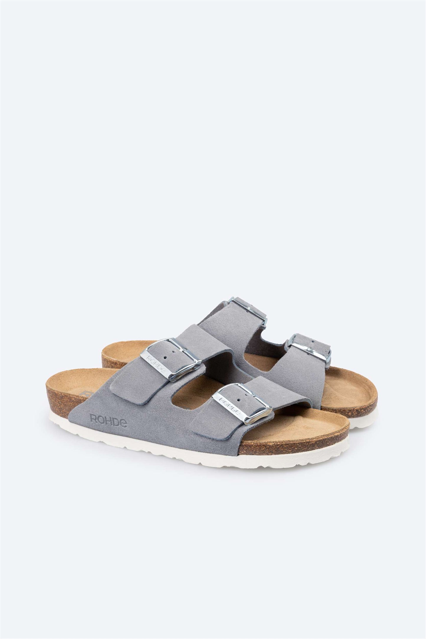 Mules Alba Grises Article 5590 marque Rohde chaussures hommes magasin chaussures Jeanmart Belgique Liège Grivegnée Ans Namur Eupen