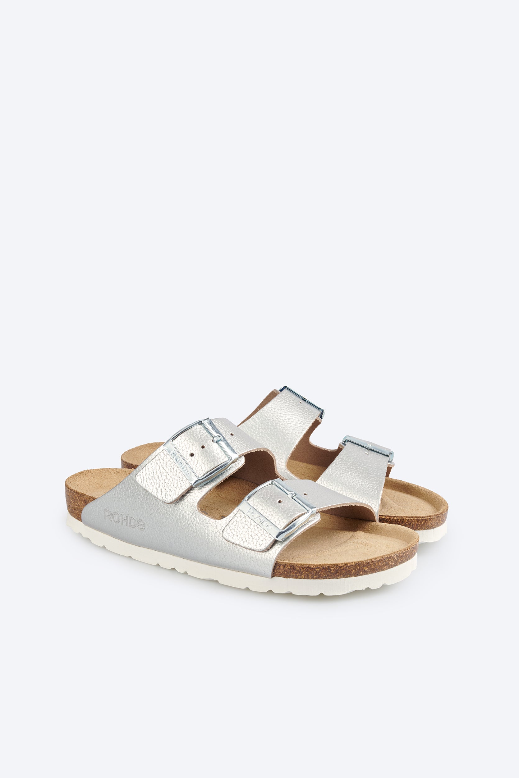 Mules Alba Argentées Article 5599 marque Rohde chaussures hommes magasin chaussures Jeanmart Belgique Liège Grivegnée Ans Namur Eupen