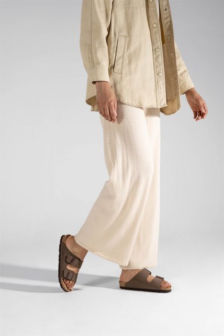 Bernsteinbraune Mules 