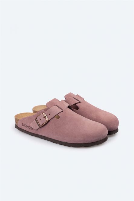 Mules Maddy Roses Chaussures femmes Marque Rohde Shop Nouvelle collection printemps été 2024 Magasins Belgique Liège Grivegnée Ans Namur