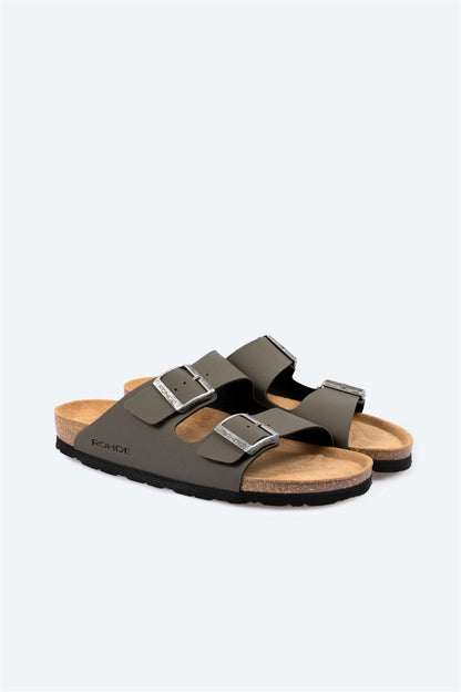 Mules Sunnys Kaki Article 5920 marque Rohde chaussures hommes magasin chaussures Jeanmart Belgique Liège Grivegnée Ans Namur Eupen
