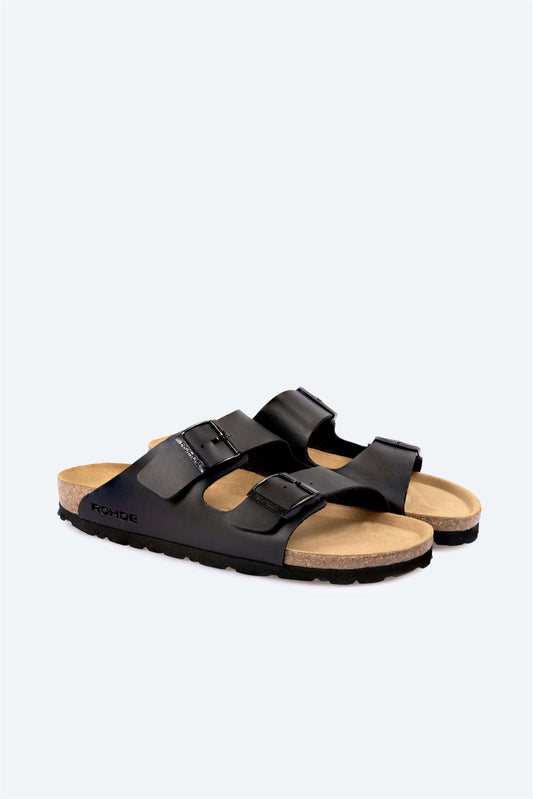 Mules Sunnys Noires Article 5920 marque Rohde chaussures hommes magasin chaussures Jeanmart Belgique Liège Grivegnée Ans Namur Eupen