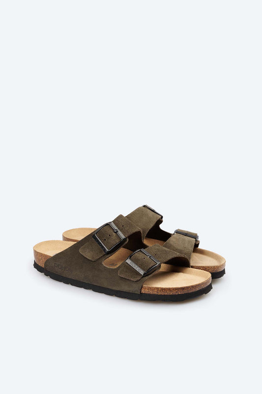 Mules Sunny's Kaki Article 5922 marque Rohde chaussures hommes magasin chaussures Jeanmart Belgique Liège Grivegnée Ans Namur Eupen