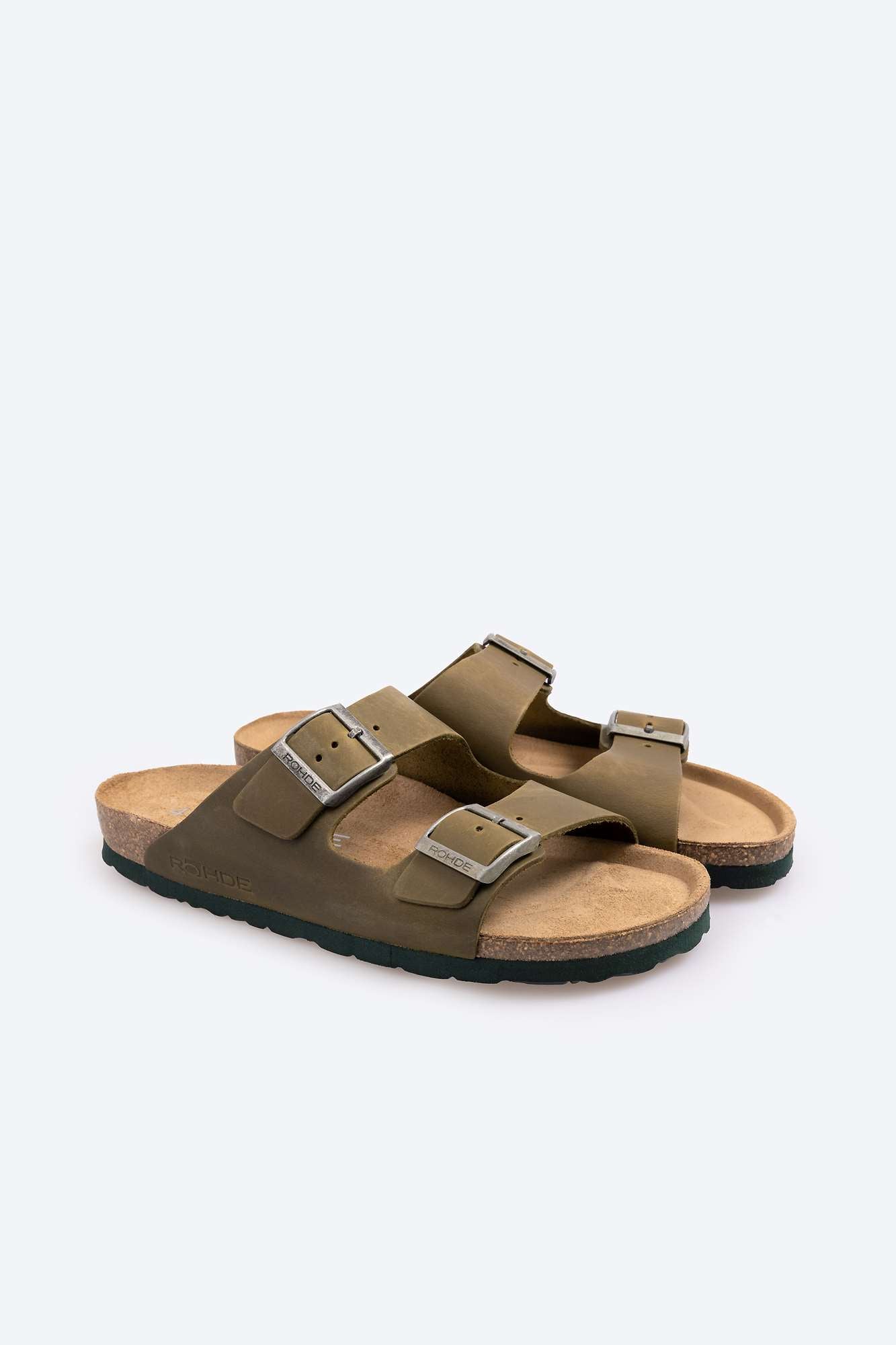Mules Sunny Kaki Article 5925 marque Rohde chaussures hommes magasin chaussures Jeanmart Belgique Liège Grivegnée Ans Namur Eupen