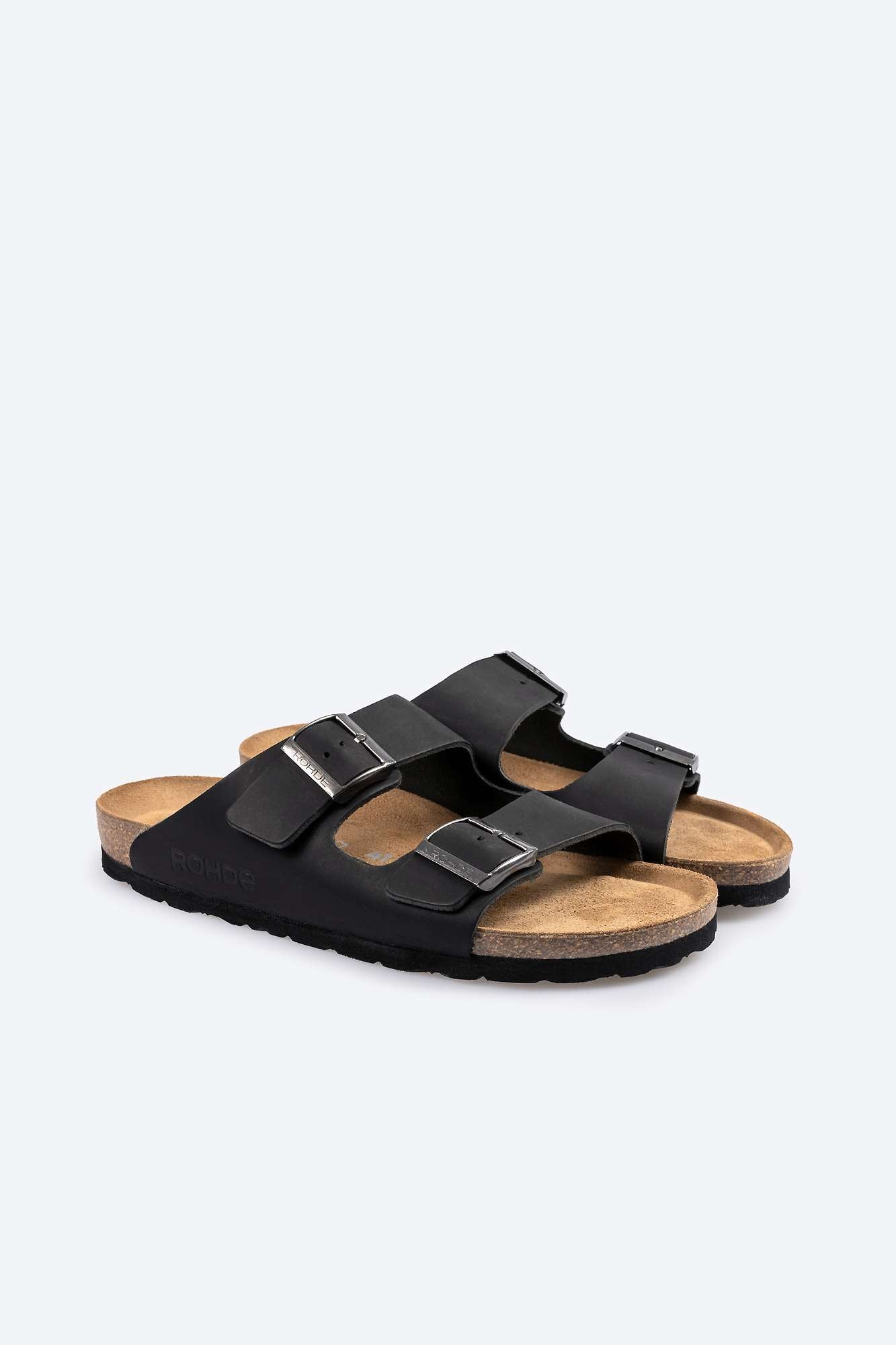 Mules Sunny Noires Article 5925 marque Rohde chaussures hommes magasin chaussures Jeanmart Belgique Liège Grivegnée Ans Namur Eupen
