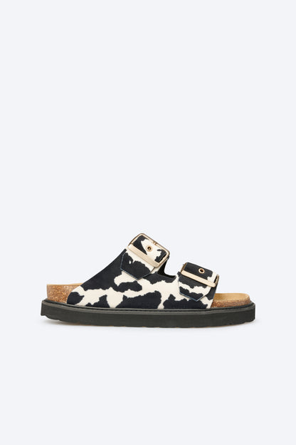 Mules Tropea Vache Noire