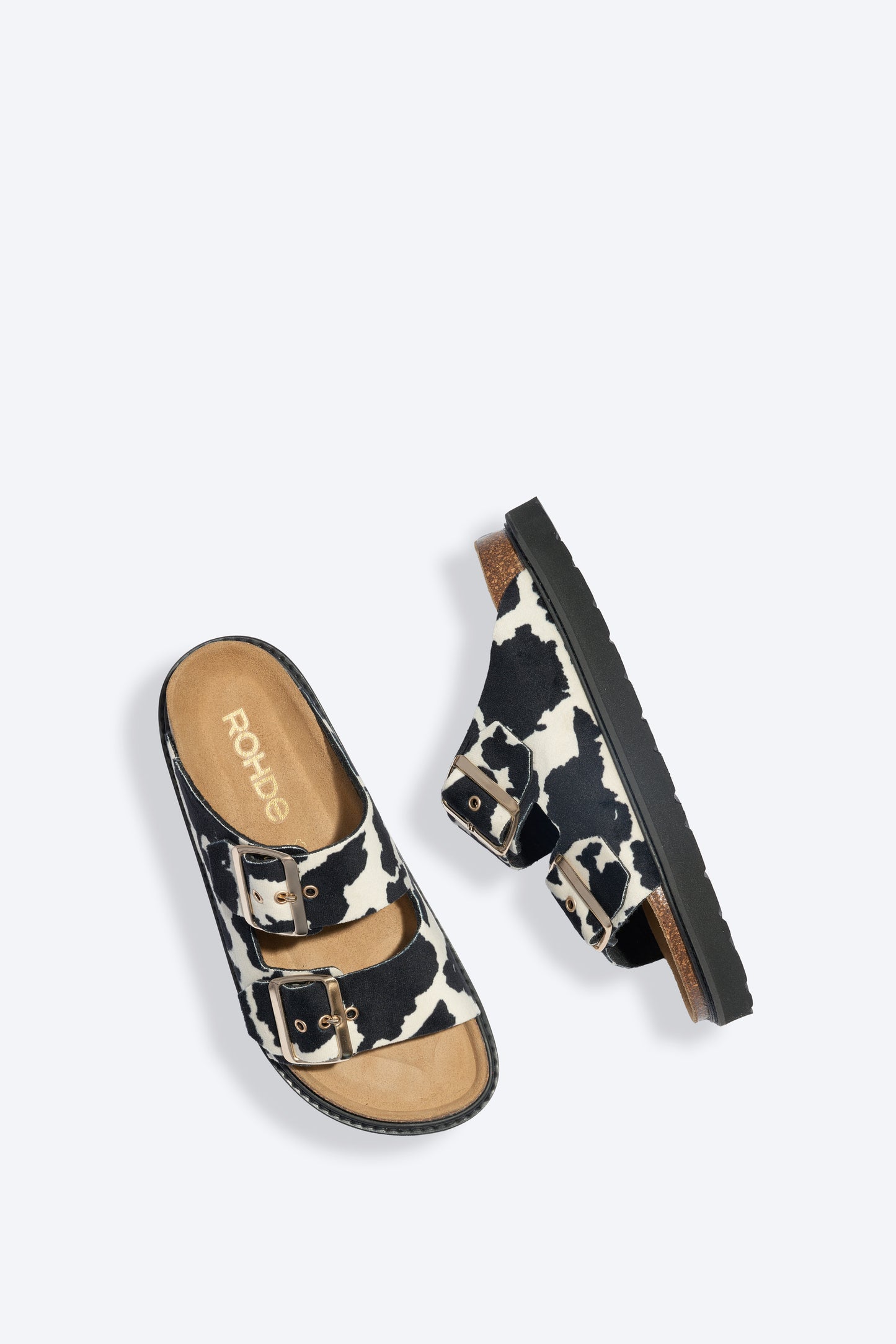 Mules Tropea Vache Noire