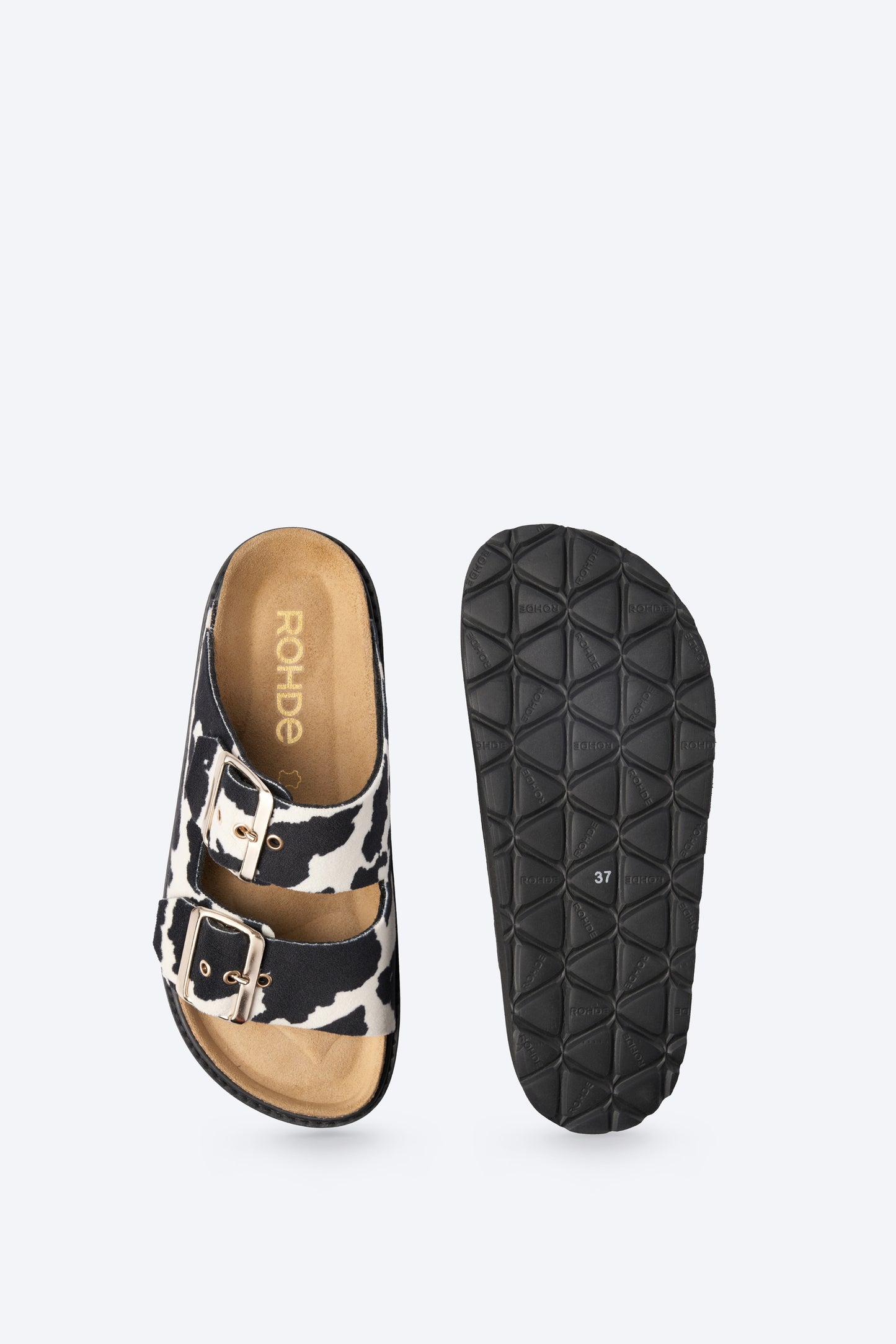 Mules Tropea Vache Noire
