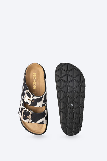 Mules Tropea Vache Noire