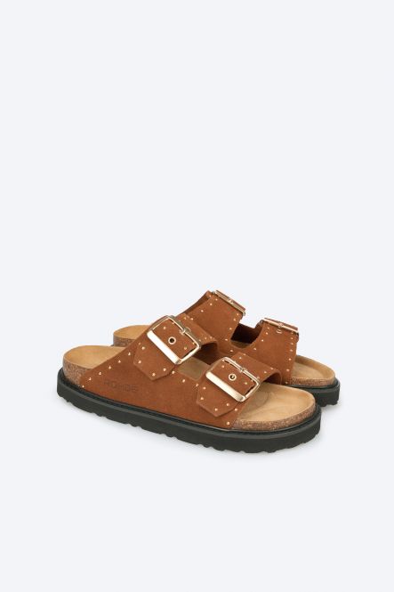 Mules Tropea Camel Article 5536 Chaussures femmes marque Rohde Nouvelle Collection Printemps/été 2026 Chaussures Jeanmart Magasins Belgique Liege Grivegnée Ans Namur