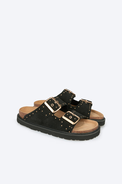 Mules Tropea Noires Article 5536 marque Rohde chaussures hommes magasin chaussures Jeanmart Belgique Liège Grivegnée Ans Namur Eupen