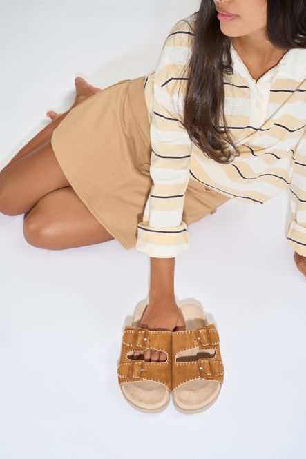Mules Venezia Camel