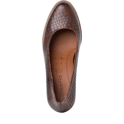Braune Indianapolis-Pumps