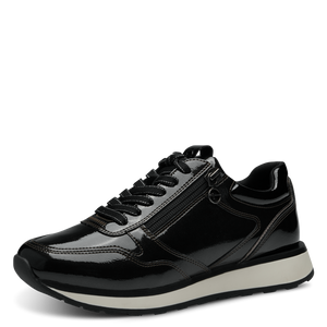 Baskets Anchorage Noires Vernies femmes Tamaris Belgique Nouvelle collection automne/hiver 2023