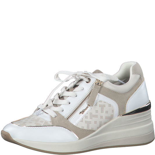 Arlington witte gecombineerde sneakers