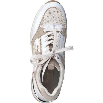 Arlington witte gecombineerde sneakers