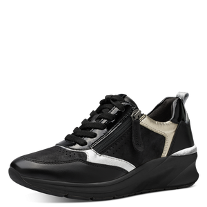 Baskets Caroubier Noires femmes Tamaris Belgique nouvelle collection automne Hiver 2023