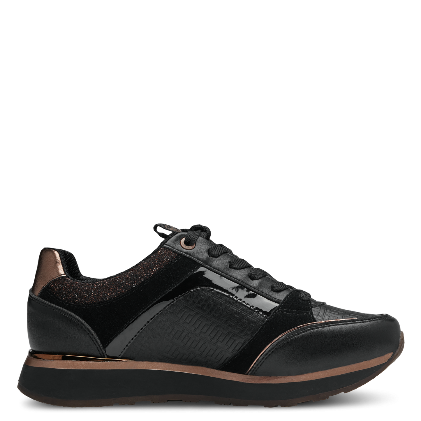 Kombinierte schwarze Marseille-Sneaker
