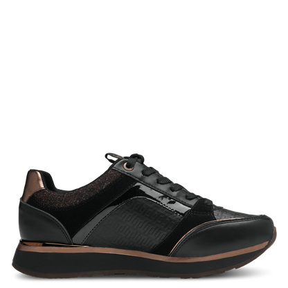 Kombinierte schwarze Marseille-Sneaker