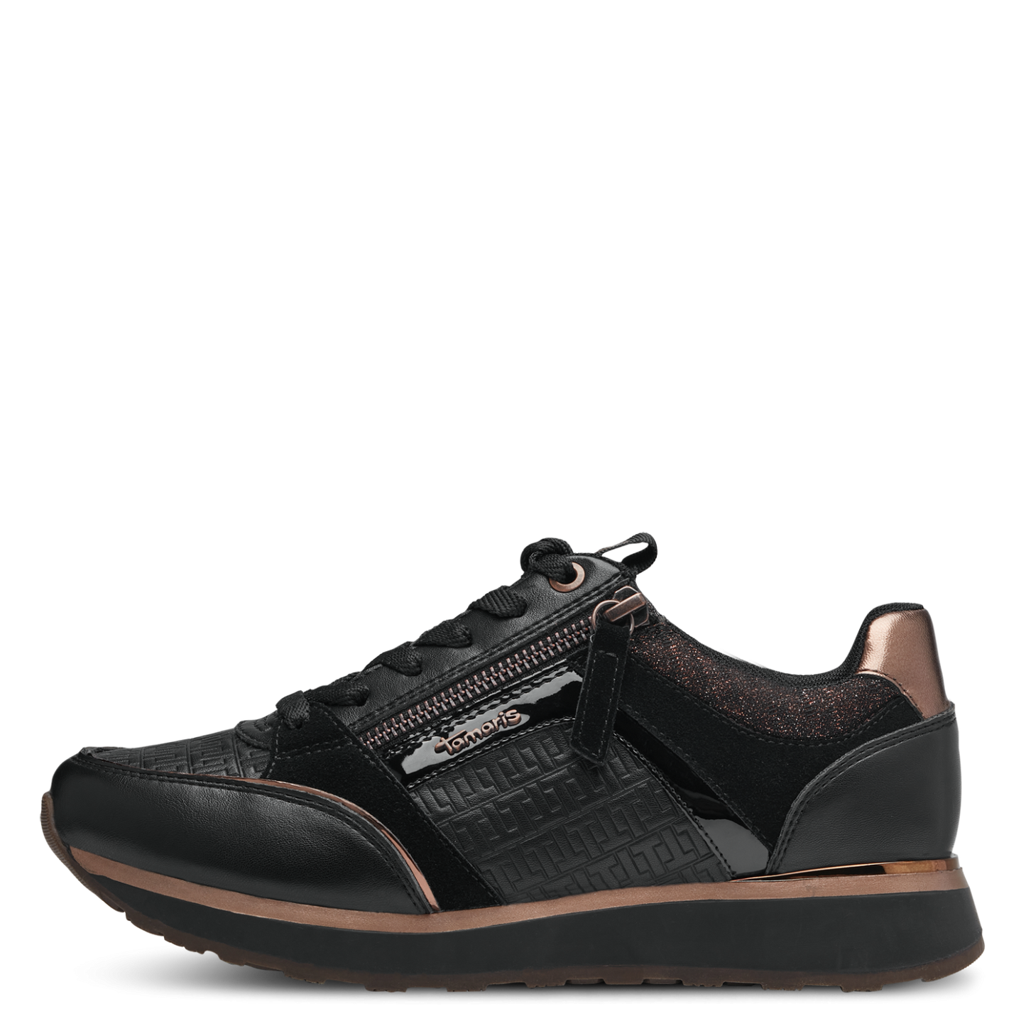 Kombinierte schwarze Marseille-Sneaker