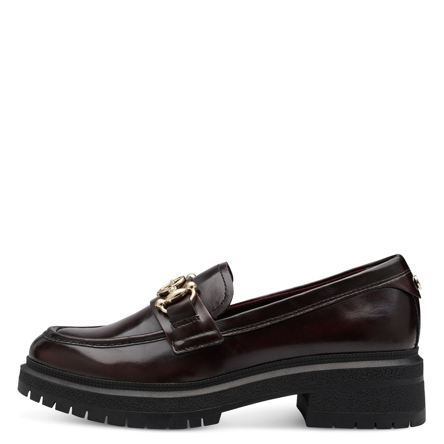 Houtskool bordeauxrode loafers 