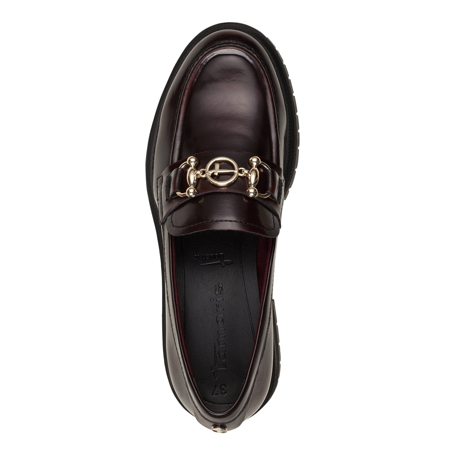 Houtskool bordeauxrode loafers 