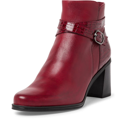 Rote Columbus-Stiefel