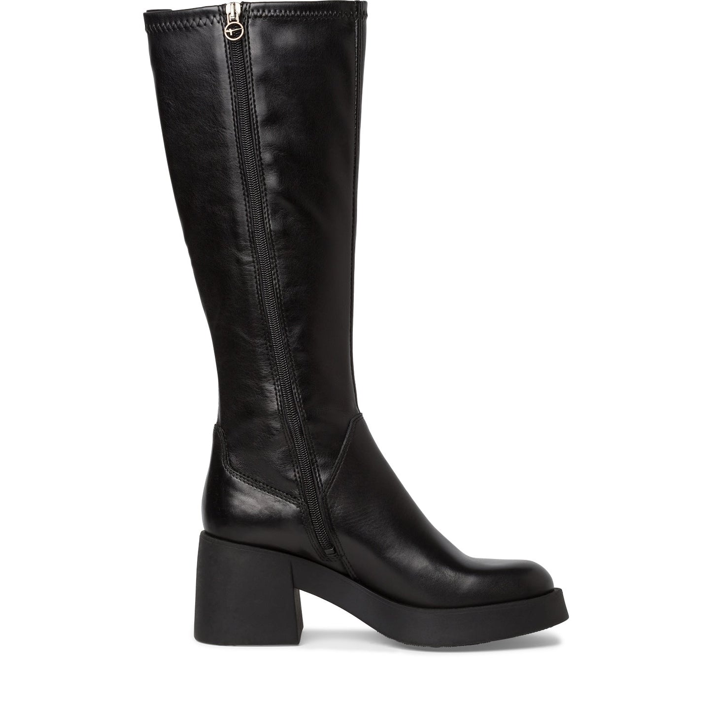 Schwarze Mandarin-Stiefel 