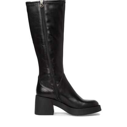 Schwarze Mandarin-Stiefel 