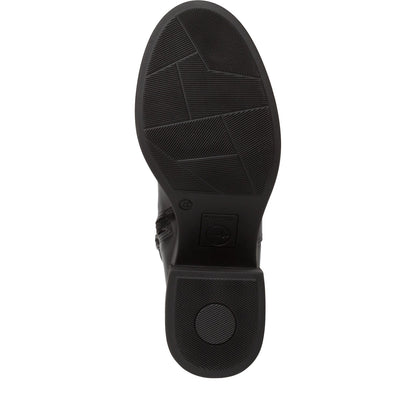 Schwarze Mandarin-Stiefel 