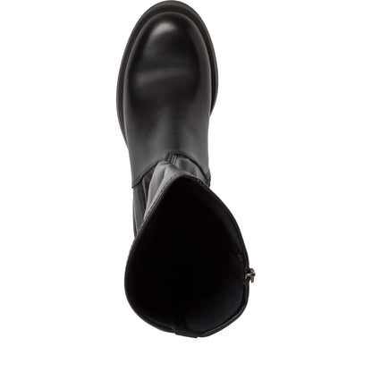 Schwarze Mandarin-Stiefel 