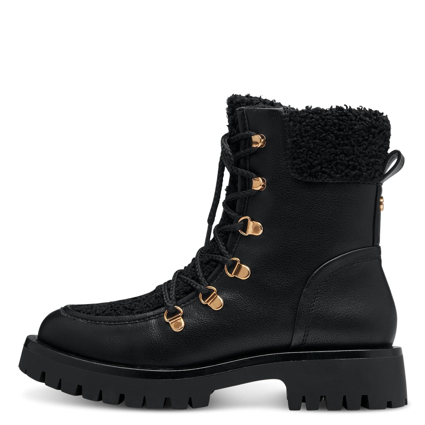 Schwarze Kirsch-Stiefeletten 