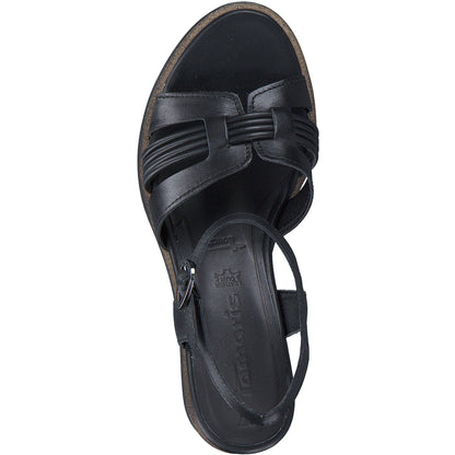 Schwarze Bouilladisse-Sandalen