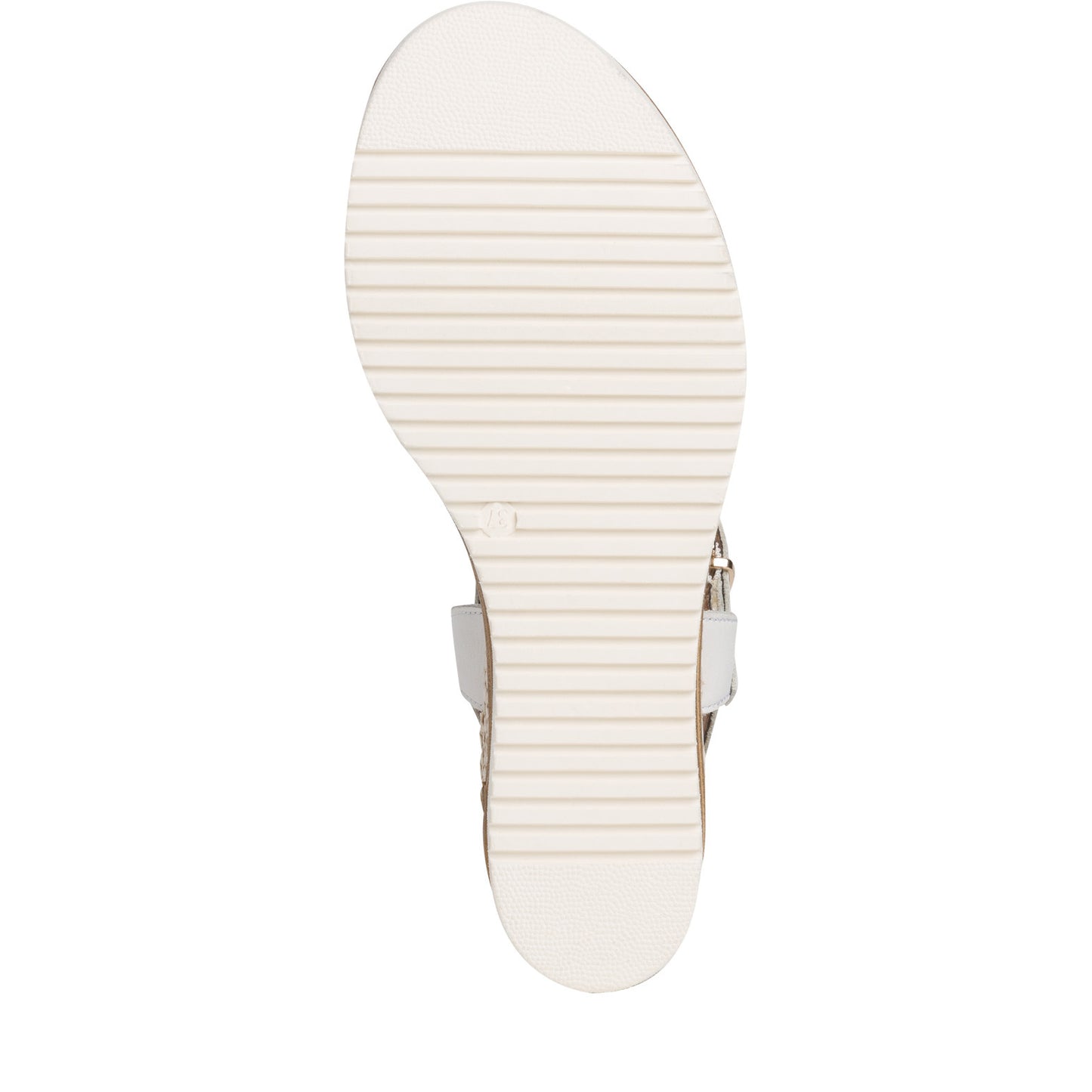 Gestructureerde witte Budapest sandalen