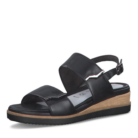 Zwarte Londense sandalen