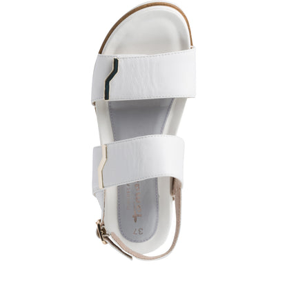 Weiße Londoner Sandalen