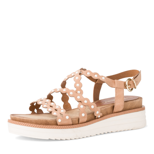 Beige Kamelie Sandalen