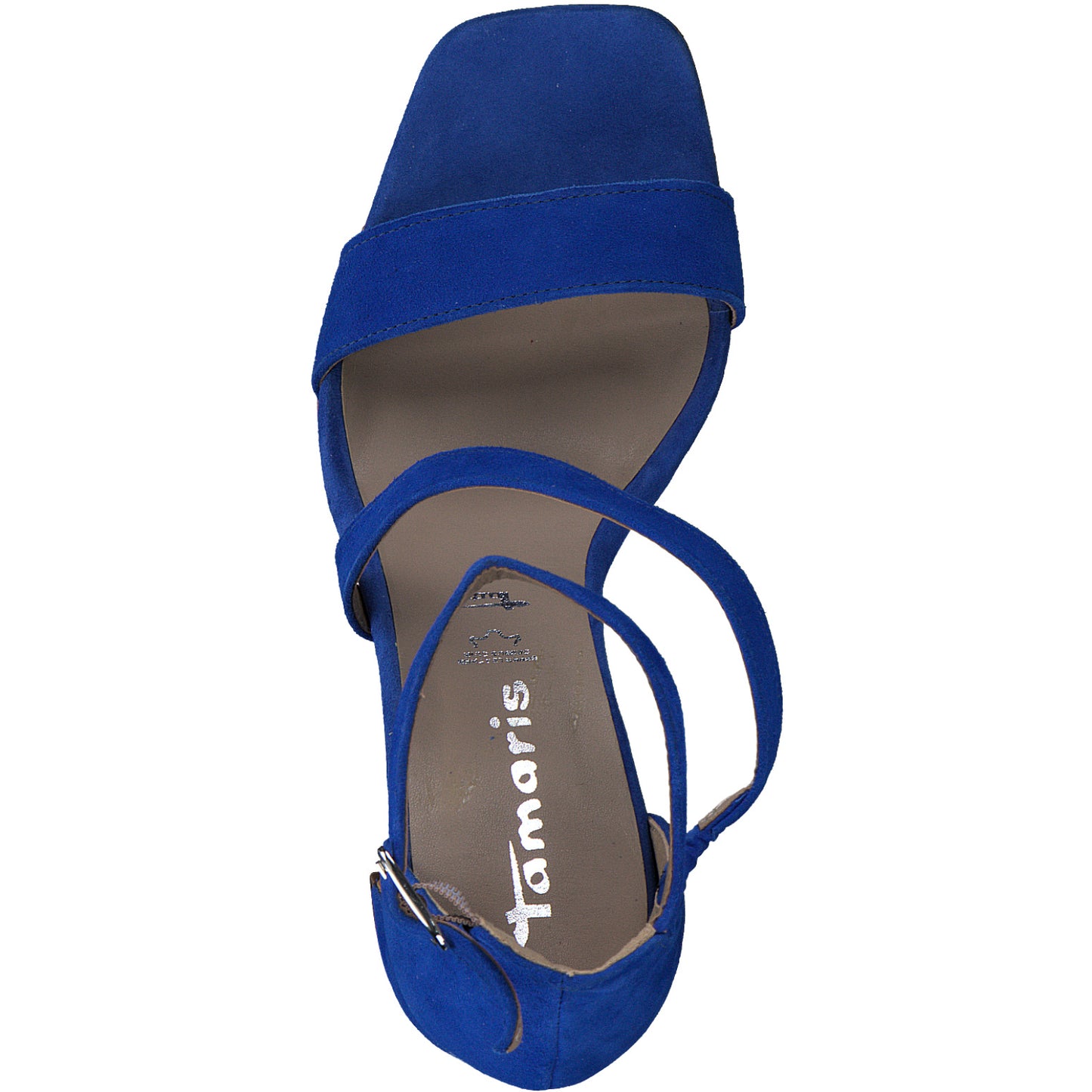 Blaue Roquefort-Sandalen