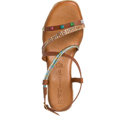 Cassis camelkleurige sandalen