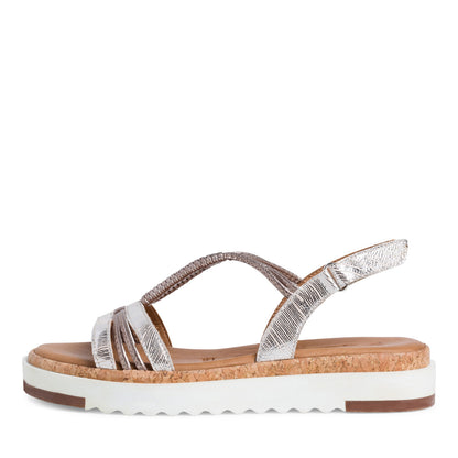 Zilveren Manilla-sandalen