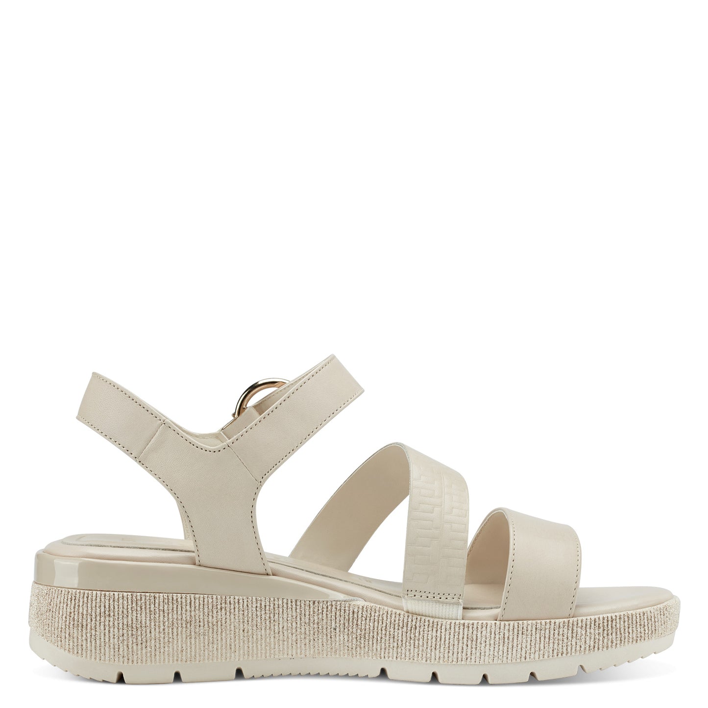 Beige Sausset-Sandalen