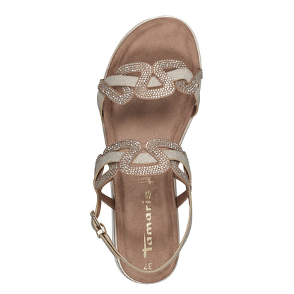 Beige mimosa sandalen