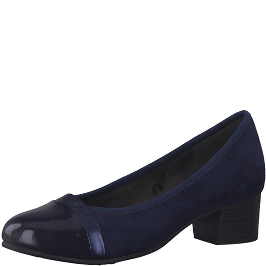 Escarpins 22366 bleu Nouvelle collection automne hiver 2024 Marque Jana Chaussures femmes Magasin Jeanmart Grivegnée Ans Namur