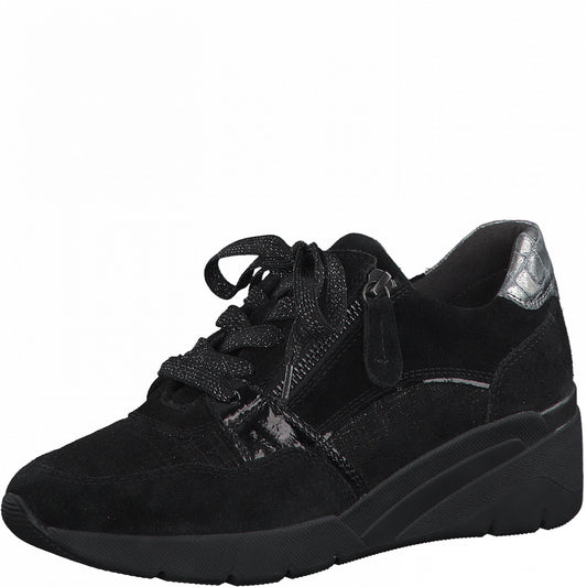 Schwarze Leirvik-Turnschuhe