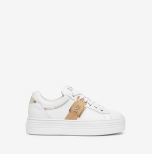 Witte Brugmansia-sneakers